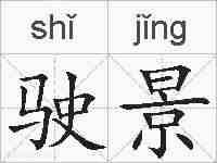 驶景的拼音