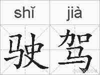 驶驾的拼音