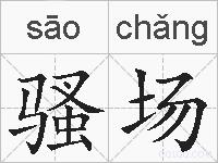 骚场的拼音