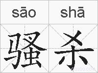 骚杀的拼音