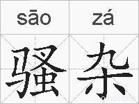 骚杂的拼音