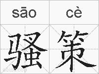 骚策的拼音