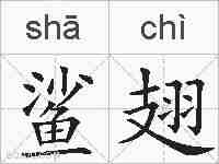 鲨翅的拼音