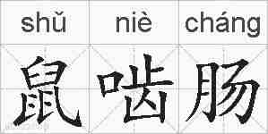 鼠啮肠的拼音
