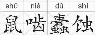 鼠啮蠹蚀的拼音