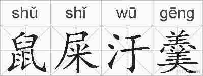 鼠屎汙羹的拼音