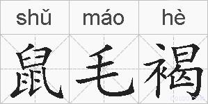 鼠毛褐的拼音
