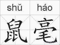 鼠毫的拼音