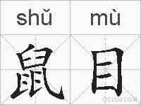 鼠目的拼音