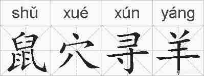 鼠穴寻羊的拼音
