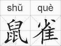 鼠雀的拼音
