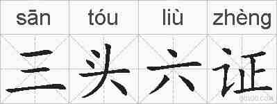 三头六证的拼音