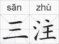 三注的拼音