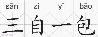 三自一包的拼音