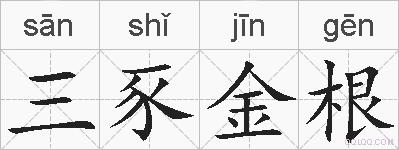 三豕金根的拼音