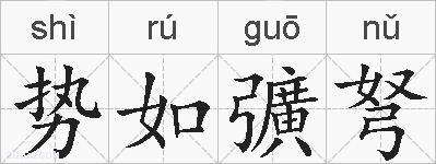势如彍弩的拼音