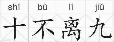 十不离九的拼音