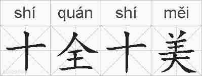 十全十美的拼音