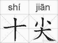 十尖的拼音