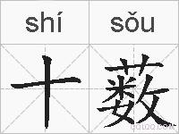 十薮的拼音