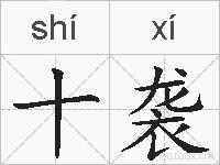 十袭的拼音