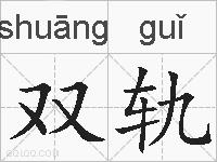 双轨的拼音