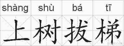 上树拔梯的拼音