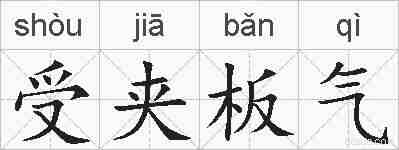 受夹板气的拼音