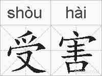 受害的拼音