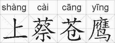 上蔡苍鹰的拼音