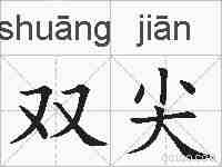 双尖的拼音