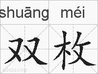 双枚的拼音