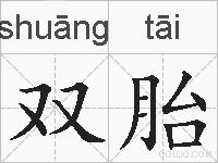 双胎的拼音