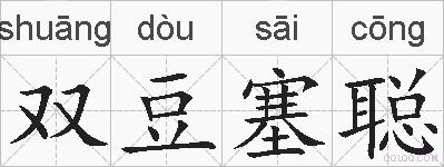 双豆塞聪的拼音