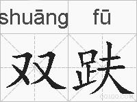 双趺的拼音