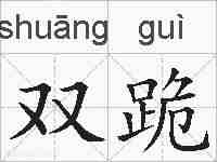 双跪的拼音