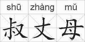 叔丈母的拼音