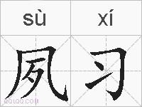 夙习的拼音