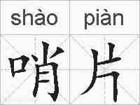 哨片的拼音