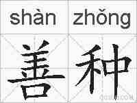善种的拼音