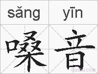 嗓音的拼音