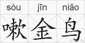 嗽金鸟的拼音