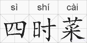 四时菜的拼音