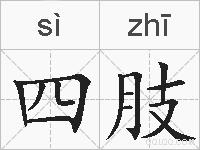 四肢的拼音