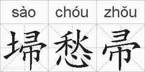 埽愁帚的拼音