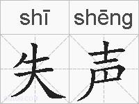 失声的拼音