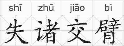 失诸交臂的拼音
