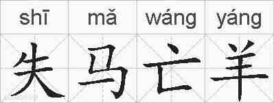 失马亡羊的拼音