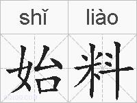 始料的拼音