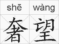 奢望的拼音